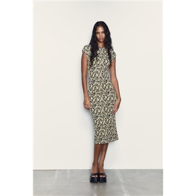FITTED JACQUARD DRESS