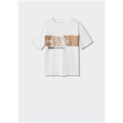 Camiseta algodón estampado -  Niño | MANGO OUTLET España