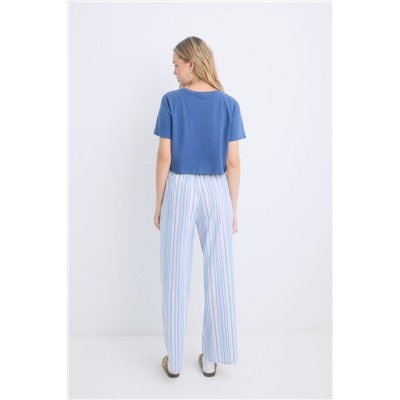Pijama 100% algodón rayas azul