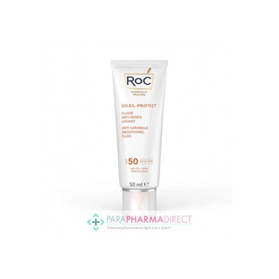 RoC Soleil-Protect Fluide Solaire Anti-Rides Lissant SPF50+ 50ml