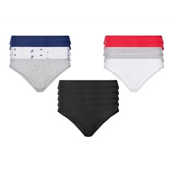 esmara® Damen Minislips, 5 Stück, mit hohem Baumwollanteil