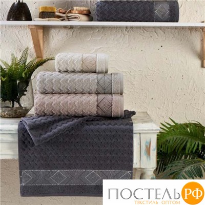 Набор полотенец Карвен "PLATOS" Cotton (penye) 70*140 4шт. махра HS 1005