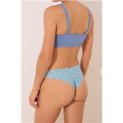 Tanga clean cut print azul