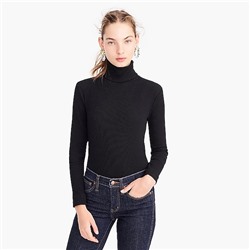 Ribbed knit turtleneck bodysuit