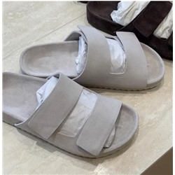 Новые повседневные замшевые тапочки Birkenstoc*k удобные (натуральная замша)