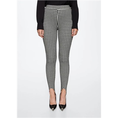 Leggins estampado pata de gallo -  Mujer | MANGO OUTLET Melilla