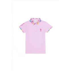 Kız Çocuk Manolya Basic Polo Yaka Tişört