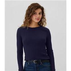 Ribbed Crewneck T-Shirt
