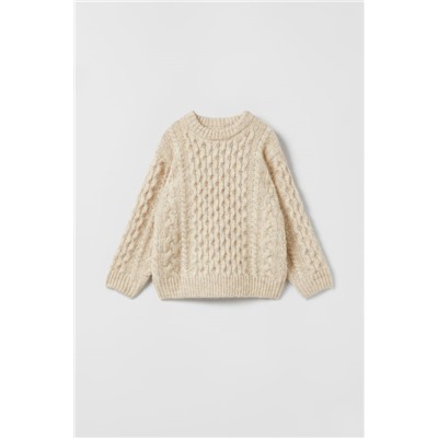 ARAN KNIT SWEATER