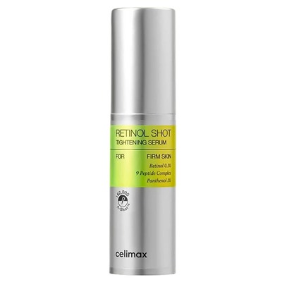 [CELIMAX] THE VITA-A RETINOL SHOT THIGHTENING SERUM Сыворотка для лица ПОДТЯГИВАЮЩАЯ/РЕТИНОЛ/СПИКУЛЫ, 30 мл