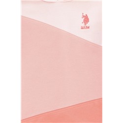 Kız Çocuk Somon Kapüşonlu Sweatshirt