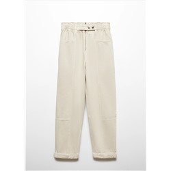 Jeans slouchy cintura goma