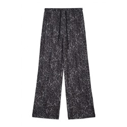 Pantalón largo animal print gris