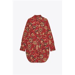 ZW COLLECTION PRINTED LONG SHIRT