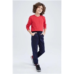 Defacto Erkek Çocuk Lacivert Kargo Jogger Okul Pantolon X9437A622AU