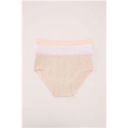 Pack 3 bragas culotte algodón orgánico