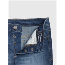 Kids Raw-Hem High Rise Denim Shorts