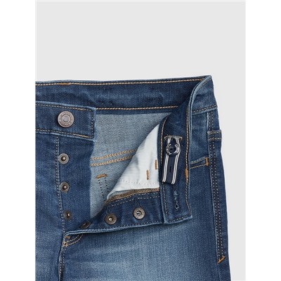 Kids Raw-Hem High Rise Denim Shorts
