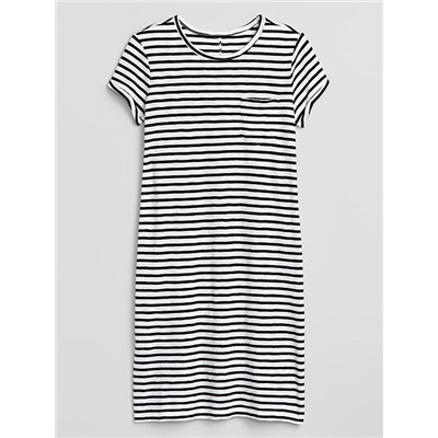 Pocket Short Sleeve Shirtdress