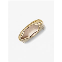 Jet Set Charm Small Metallic Pebbled Leather Pochette