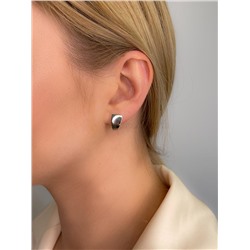 Серьги из серебра родированные 925 пробы С-3422-Р