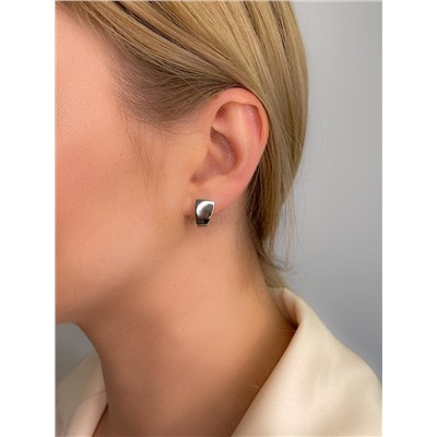 Серьги из серебра родированные 925 пробы С-3422-Р