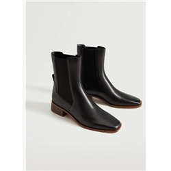 Botín chelsea piel -  Mujer | MANGO OUTLET Melilla