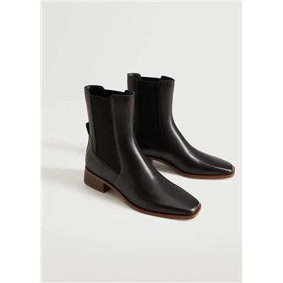 Botín chelsea piel -  Mujer | MANGO OUTLET Melilla