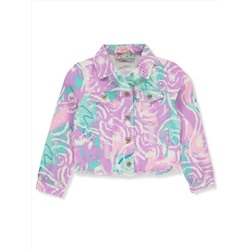 CHILLIPOP GIRLS' TIE-DYE SWIRL DENIM JACKET