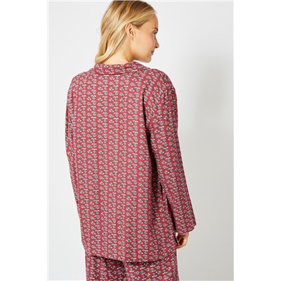 Camisa Burdeos y blanco