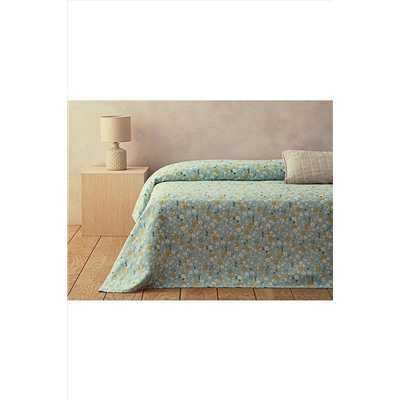 English Home Chamomile Baskılı Çift Kişilik Pike 200x220 Cm Seledon TYC6WZQV0N169816622903215