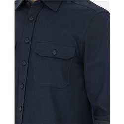 Lacivert Regular Fit Uzun Kollu Gömlek