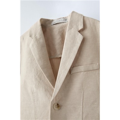 LINEN BLEND SUIT BLAZER