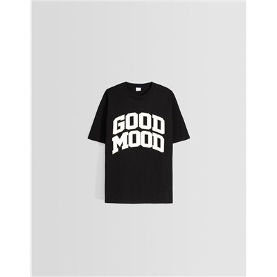 Print boxy fit short sleeve T-shirt