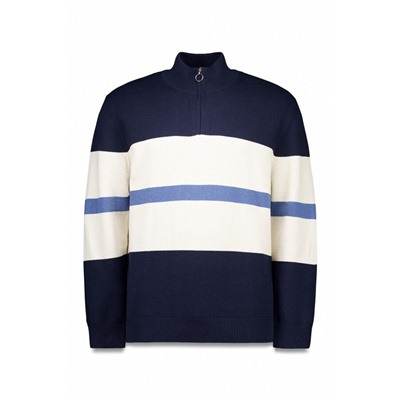 Jersey cremallera bloque color