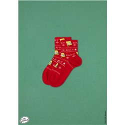 Kurze Socken mit weihnachtlichem The Simpson-Motiv für Kinder