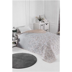 Ev & Ev Home Çok Amaçlı Örtü Tek Kişilik Piti Yaprak Rose Ep-028720