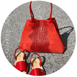 AB. ZAPATOS 320 rojo+PELLE 1836/2 COCO GRANATE