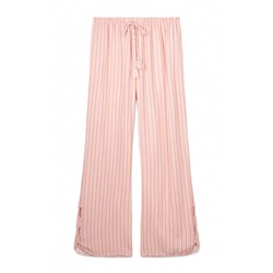 Pantalón largo viscosa estampado rayas