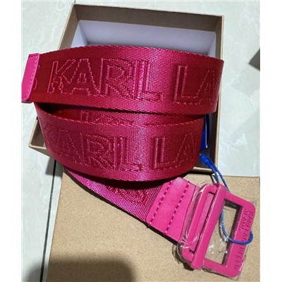 Холщовый ремень с рельефными буквами Karl Lagerfel*d  ОРИГИНАЛ!
