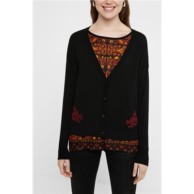 Chaqueta punto boho
