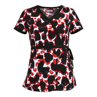 koi Scrubs Spicy Camo Print Top