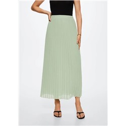 Falda midi plisada -  Mujer | MANGO OUTLET Melilla