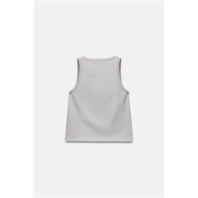 MINIMALIST SLOGAN TOP