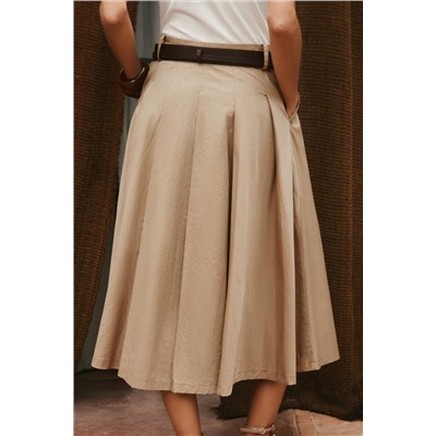 CONTRAST BELTED DRESS