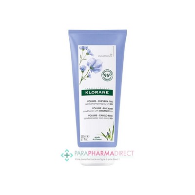 Klorane Lin BIO Après Shampooing Cheveux Fins 200ml
