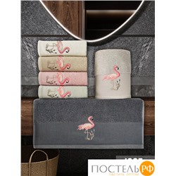 Полотенце Карвен Vip Cotton FLAMINGO 50*90 6 шт. махра Н 3260