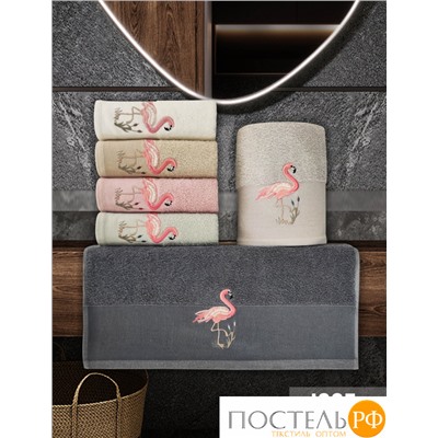 Полотенце Карвен Vip Cotton FLAMINGO 50*90 6 шт. махра Н 3260