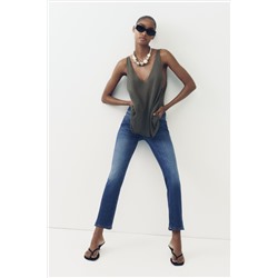 ZW FLARE LOW-RISE CROPPED JEANS