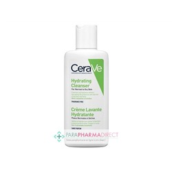 Cerave Crème Lavante Hydratante - Peaux Normales à Sèches 88ml Format Voyage